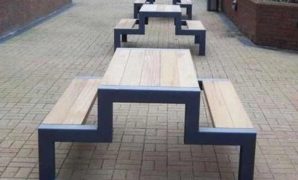 Definisi Bahan HPL, Material Kursi Taman Semi Outdoor
